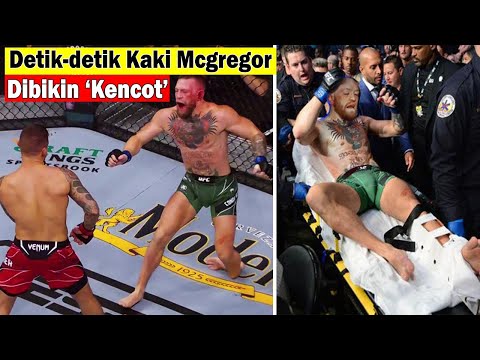 Detik-detik Mc.Gregor DIRUJAK  Dustin Poirier hingga kakinya \