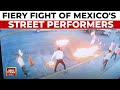 Mexico Street Fight: Mariachis Vs Flame Swallower; Fiery Fight Of Mexico&#39;s Street Performers