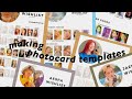 how i make custom photocard templates!