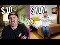 $10 vs $100 MOTELS *Low Budgets ONLY Challenge*