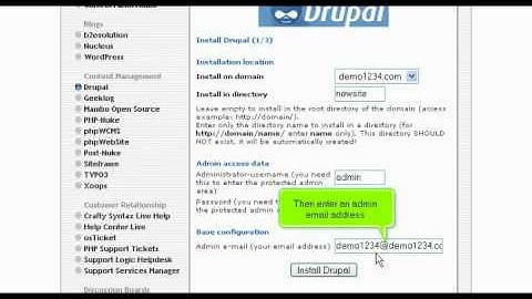WHB Presents: Installing Drupal from Fantastico