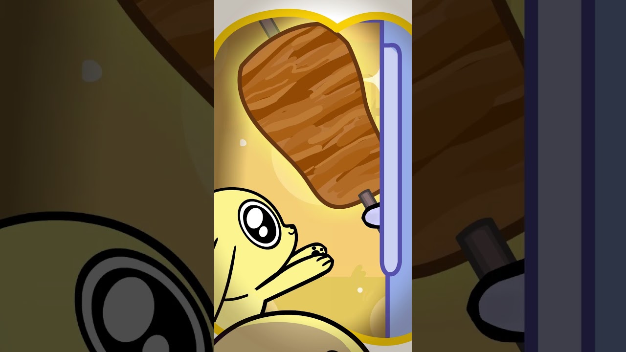 I want to eat the giant meat 