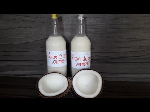 Vídeo: Como Fazer Licor De Coco