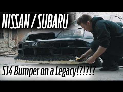 SUBARU LEGACY SHOW CAR BUILD EP 1 // S14 bumper gets a aggressive!
