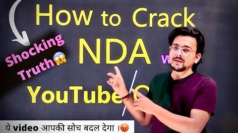 Can you Crack NDA-2-2022 with YouTube|Online Studies?|Pranav Pandey