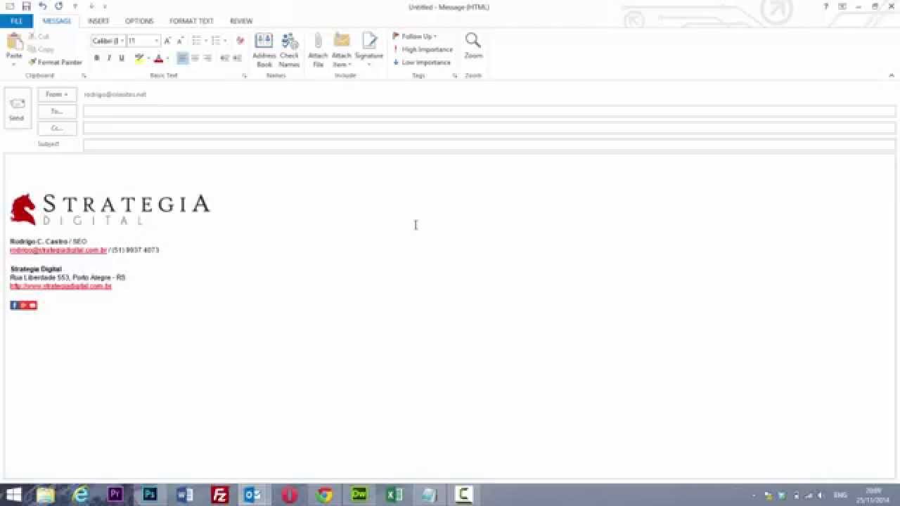 Como Fazer Uma Assinatura De Email Em Html