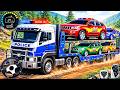 Police Vehicles Lightning McQueen - US Police Car Transporter 3D - Android GamePlay
