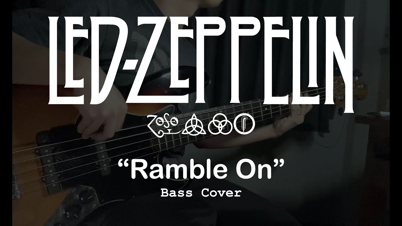 Led Zeppelin Ramble On (1969)(Bass Cover) YouTube