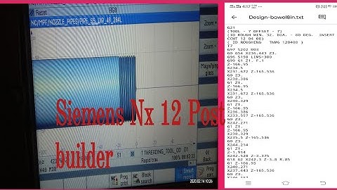 NX12 Post Builder for CNC Turning II Fanuc Control