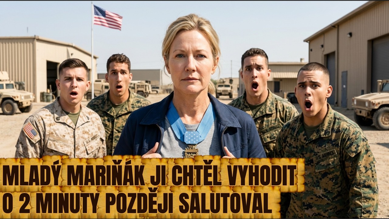 Jen tichá žena na vojenské základně — dokud mladí mariňáci nezjistili, kdo ve skutečnosti je