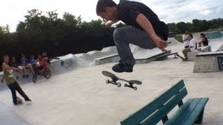 Tre Flip Over Bench