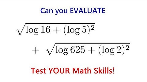 Can You Evaluate This Log Expression Without Calculators? Very Few Can!