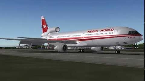 Trans world TWA  L 1011  landing