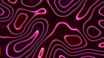 4K Hypnotic Neon Wave • Pink & Red Abstract Screensaver (2-Hour Seamless Loop)