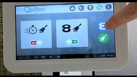 Set your King Quilter 2 Elite bobbin thread indicator to where you left off