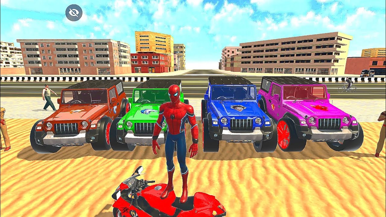 Spider man modified all mahindra Thar 😈 indian theft aura simulator videos 🔥#india 