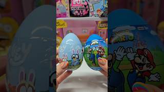 Bluey and Super Mario Surprise Eggs for Easter! #fyp #asmr #shorts #unboxing #foryou