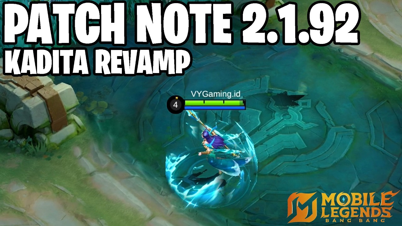 KADITA REVAMP, KAJA REVAMP BUFF, BRUNO NERF, MASHA NERF LAGI - PATCH NOTE 2.1.92 MOBILE LEGENDS