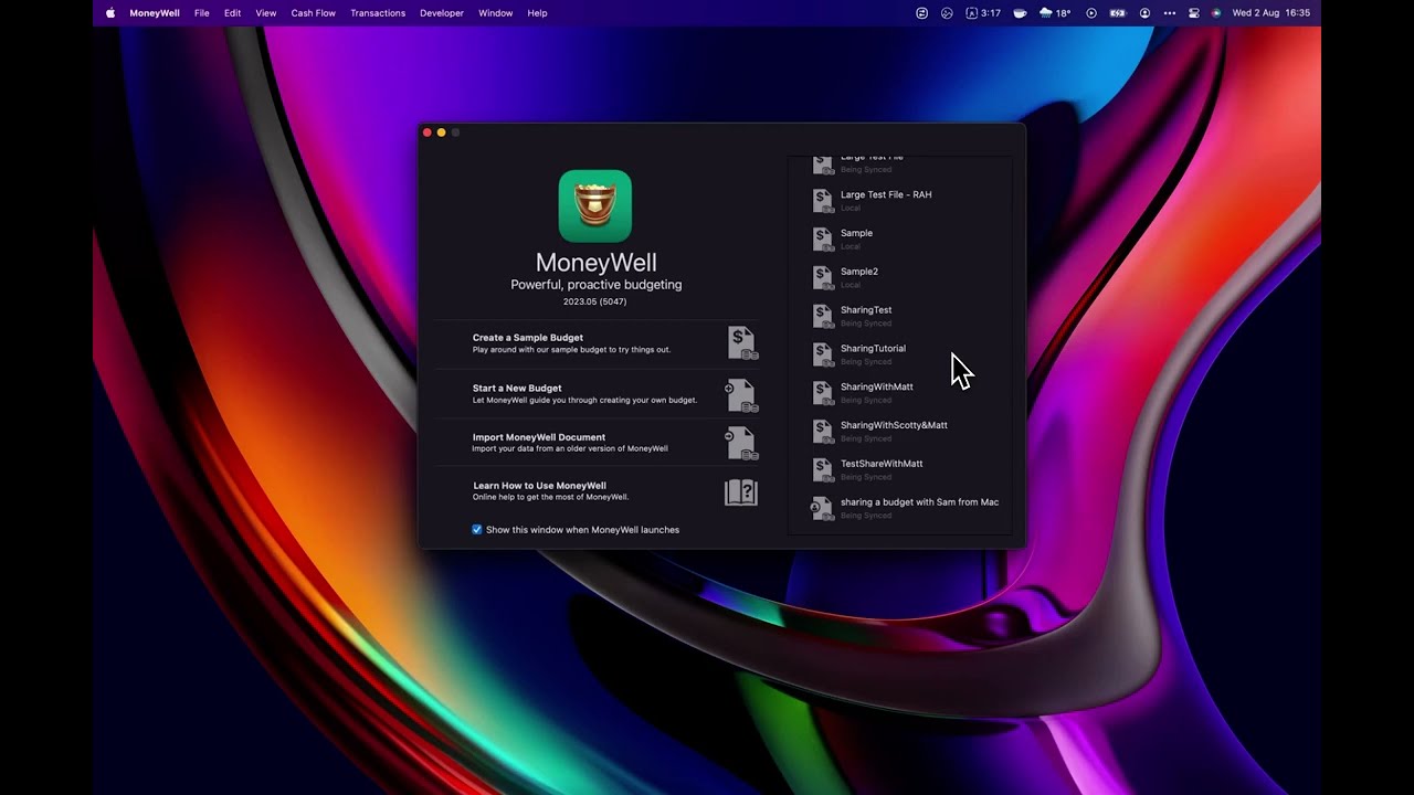 How to share a Budget via Email