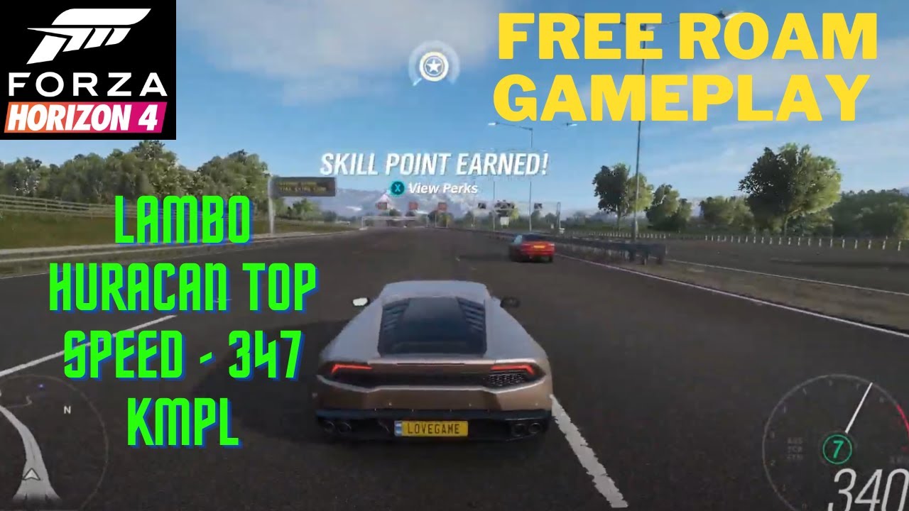 Lambo Huracan 347 Top speed - 