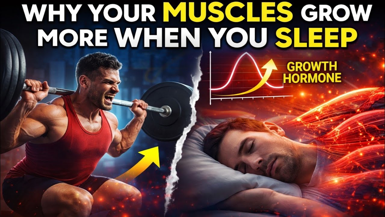 Why Your Muscles Grow More When You Sleep | Muscle Growth, Recovery & Growth Hormone Secrets