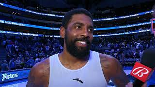 Kyrie Irving talks win vs Timberwolves, Postgame Interview 🎤