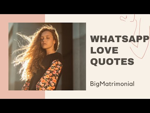 Whatsapp Love Quotes: Fall In Love -BigMatrimonial