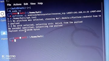 How to create an android payload malware in kali linux