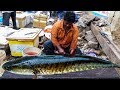 Live Fish Cutting Skills in Indian Fish Market | Fisherman