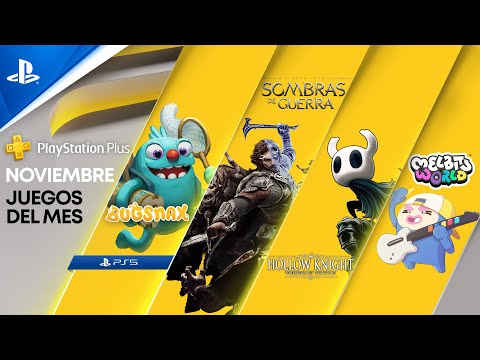 NUEVOS JUEGOS de NOVIEMBRE en PS PLUS - La Tierra Media: Sombras de Guerra, Hollow Knight, Bugsnax