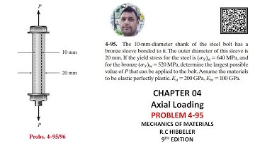 4-95 | Hoe de maximale P-waarde voor bouten te vinden | Mechanica van materialen RC Hibbeler