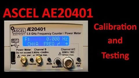 ASCEL AE20401 part 2  Calibration and Testing #136
