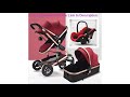 Top Luxury Baby Stroller 3 in 1 with Car Seat Portable Reversible High Landscape Baby Stroller Hot