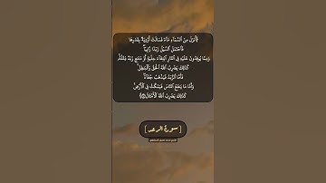 سورة الرعد الآية ١٧ بصوت الشيخ محمد صديق المنشاوي