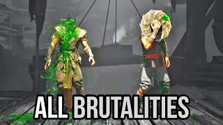 Mortal Kombat 1 - ALL Kung Lao Brutalities [4k HDR]