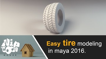 Easy tire modeling in maya 2016 for beginner