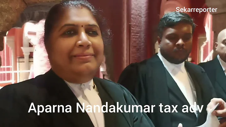 Madras Tax Bar Secretary Aparna Nandakumar Intervi...