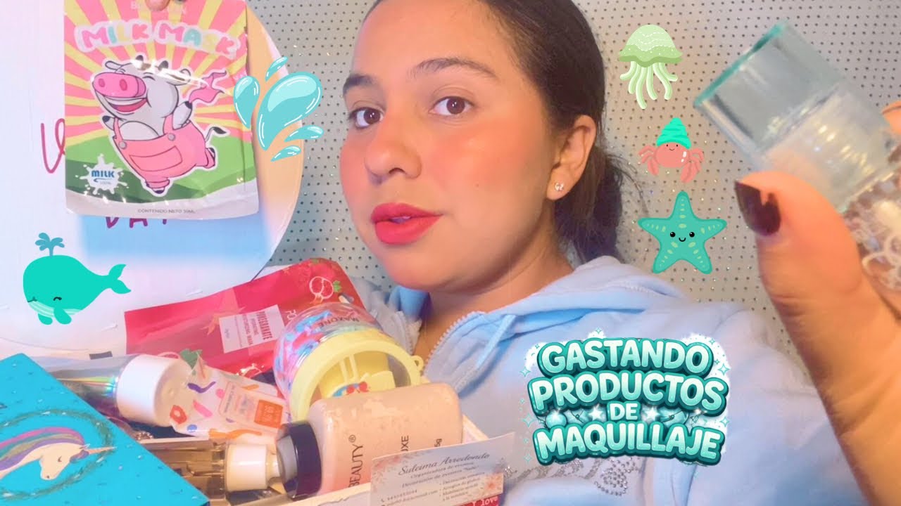 FAST ASMR 🐬🫧 GASTANDO PRODUCTOS DE MAQUILLAJE ASMR FAST AND AGRESSIVE 