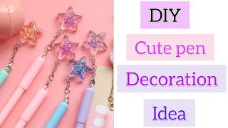 DIY homemade cute pen decoration /How to make pen decoration /homemade pen idea