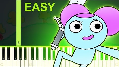 LEARNING WITH PIBBY THEME - EASY Piano Tutorial
