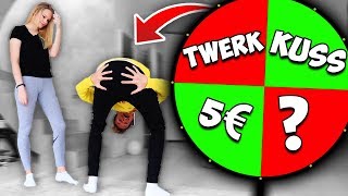 GLÜCKSRAD CHALLENGE mit FREUNDIN!! (1 Spin = 50% Gute / Böse Challenge)