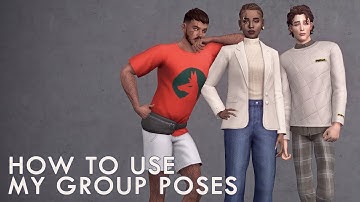 The Sims 4 | How to use my group poses | Teleporter Any Sim or MC Command Center