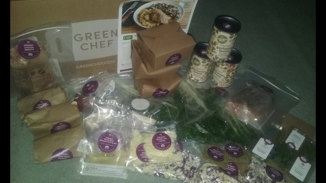 Green chef unboxing for March Terragon Chicken