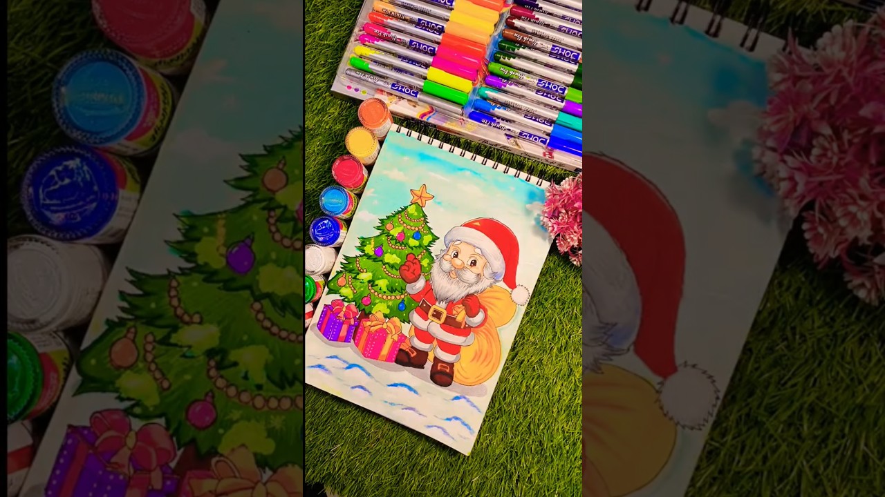 Cute Santa claus drawing | Christmas Special drawing 🎅🎄
