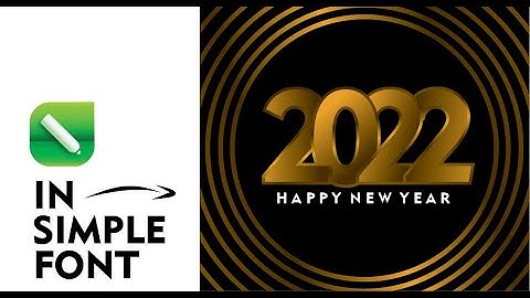 Beautiful Elegant Text Effect Of Happy New Year 2022 - Coreldraw 2021 Tutorial with Ahsan Sabri