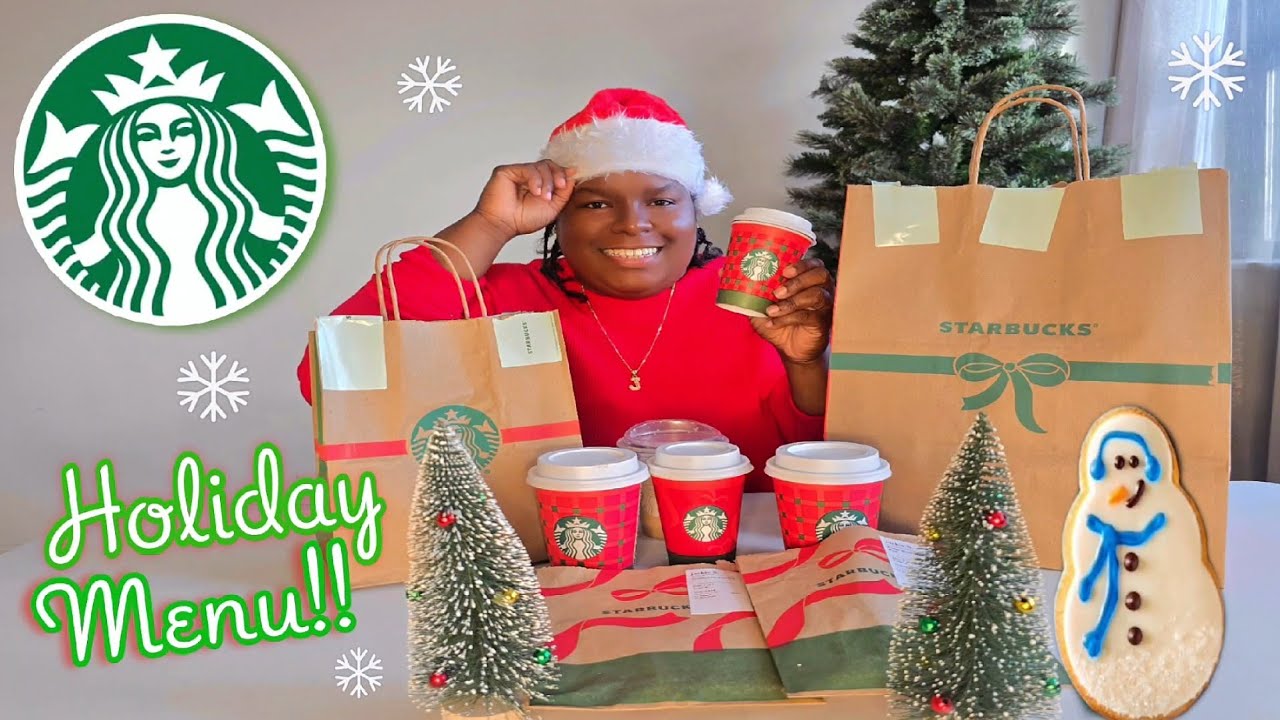 Trying Starbucks New Holiday Menu Items 2025 