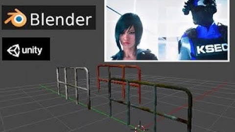 Blender & Unity- How To Model An Handrail - (Part 1 of 2) (2019)