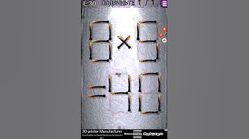 Move the matches puzzles episode 1 level 30