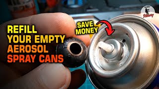 How to Refill Aerosol Spray Cans with Air | Recharge Empty Aerosol Spray Can with Air
