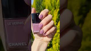 Bold and Beautiful: Chanel's 739 Mirage Nail Polish in Action #chanel  #manicure #nailpolish #nails 